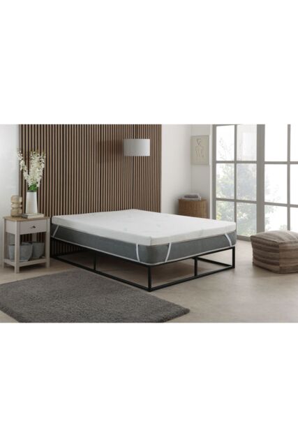 The Foam People Cooling Foam Mattress Topper 2.5cm Thick Extreme Cooling Technology in White - Size: Double - image 1