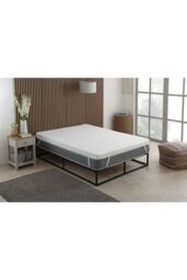 The Foam People Cooling Foam Mattress Topper 2.5cm Thick Extreme Cooling Technology in White - Size: Double - thumbnail 2
