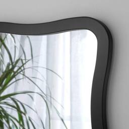 Yearn Mirrors Black Ripple Framed Rectangular Wall Mirror 90x60cm - Size: 90x60 cm - thumbnail 3