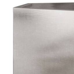 Berkfield Home Durable Garden Planter Hexagon 46x40x45 cm Stainless Steel in Silver - Size: 46 x 40 x 45 cm - thumbnail 7
