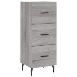 Berkfield Home Highboard Grey Sonoma 34.5x34x180 cm Engineered Wood - thumbnail 5