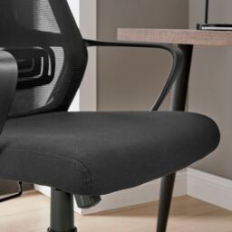 FurnitureboxUK Ubico Black Mesh & Fabric Office Chair - thumbnail 5