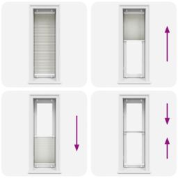 Berkfield Home Pleated Blind Light Grey 45x100 cm Fabric Width 44.4 cm Polyester - thumbnail 5