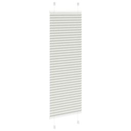 Berkfield Home Pleated Blind Light Grey 45x100 cm Fabric Width 44.4 cm Polyester - thumbnail 4