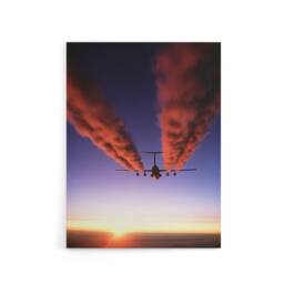 "Artery8 US Military USAF C 141 Starlifter Aircraft Canvas Wall Art Print - Size: W24"" x H32""" - thumbnail 1