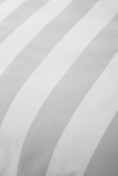 Catherine Lansfield 'Cove Stripe' Reversible Duvet Cover Set in Silver - Size: King - thumbnail 5