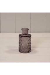 KDMD Amethyst Mini Geometric Glass Bottle in Purple - thumbnail 1