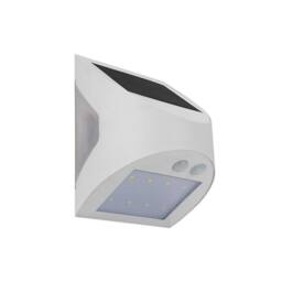Masterplug Prysm Outdoor Solar Wall Light With Pir Motion Sensor-White 300 Lumens in White - thumbnail 2