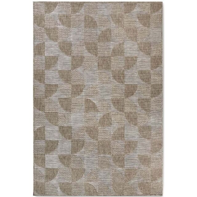 THE RUGS Villeroy & Boch 1836 Indoor Outdoor Rug - Polypropylene, Geometric in Brown - Size: 155 cm x 230 cm - image 1