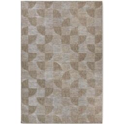 THE RUGS Villeroy & Boch 1836 Indoor Outdoor Rug - Polypropylene, Geometric in Brown - Size: 155 cm x 230 cm - thumbnail 1