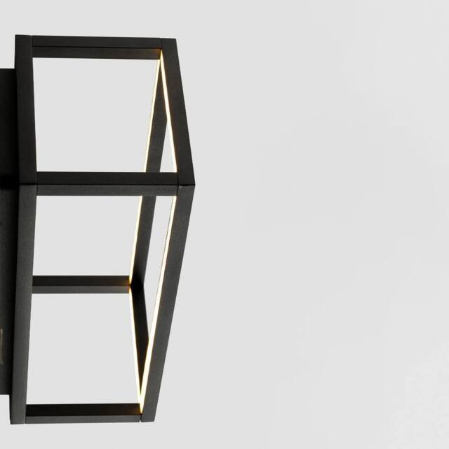 Netlighting Tide 60cm Bathroom Over Mirror Light Matt Black 3000K IP44