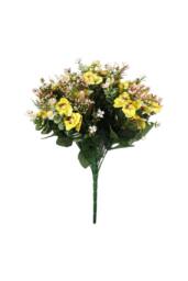 KDMD Pembroke Yellow Satin Pansy x13 Stems - thumbnail 1