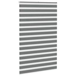 Berkfield Home Zebra Blind Dark Grey 140x230 cm Fabric Width 135.9 cm Polyester - thumbnail 3