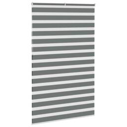 Berkfield Home Zebra Blind Dark Grey 140x230 cm Fabric Width 135.9 cm Polyester - thumbnail 4