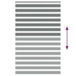 Berkfield Home Zebra Blind Dark Grey 140x230 cm Fabric Width 135.9 cm Polyester - thumbnail 5