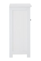 Orsina Slim Storage Floor Cabinet, Big Impact Display Cabinet For Livingroom, Practical Design Storage Unit in White - thumbnail 3