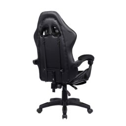 Neo Foot Turbo Massage Leather Recliner PC Gaming Chair with Footrest in Black - thumbnail 9