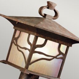 Netlighting Kichler Morris Outdoor 1 Light Pedestal Lantern Copper IP44 in Brown - thumbnail 2