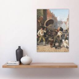 "Artery8 Wilhelm Marstrand Street Scene in the Dog Days Wall Art Print - Size: W12"" x H16""" - thumbnail 4