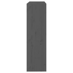 Berkfield Home Book Cabinet/Room Divider Grey 80x30x103.5 cm Solid Wood Pine - thumbnail 6