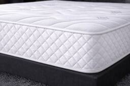 Nexus Mattresses Ltd Quality Memory Foam Open Coil Sprung Mattress - 10 INCH in White - Size: Double - thumbnail 2