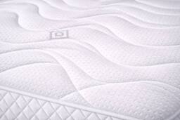 Nexus Mattresses Ltd Quality Memory Foam Open Coil Sprung Mattress - 10 INCH in White - Size: Double - thumbnail 4