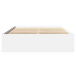 Berkfield Home Bed Frame without Mattress White 120x200 cm Engineered Wood - Size: Small Double - thumbnail 5