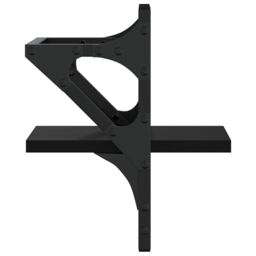 Berkfield Home Wall Shelves with Bars 2 pcs Black 20x25x30 cm - Size: 20 x 25 x 30 cm - thumbnail 6
