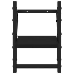 Berkfield Home Wall Shelves with Bars 2 pcs Black 20x25x30 cm - Size: 20 x 25 x 30 cm - thumbnail 5