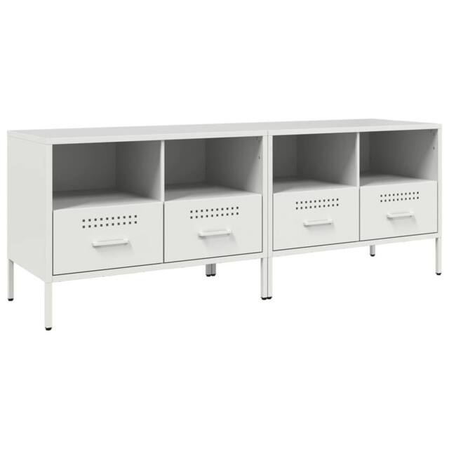 Berkfield Home TV Cabinets 2 pcs White 68x39x50.5 cm Steel - image 1