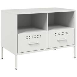 Berkfield Home TV Cabinets 2 pcs White 68x39x50.5 cm Steel - thumbnail 6