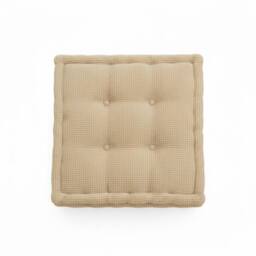 Snug City Teddy Fabric Square Booster Cushion Soft Seat Riser Pad Dining Chair in Beige - Size: 45 cm x 45 cm - thumbnail 3