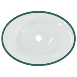 Berkfield Home Modern Basin Glass 50x37x14 cm Transparent in Clear - Size: 50 x 37 x 14 cm - thumbnail 5
