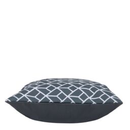 icon Indoor & Outdoor Geometric Pattern Waterproof Cushion Yellow in Grey - Size: 43 cm x 43 cm - thumbnail 3