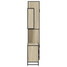 Berkfield Home 3 Piece Bathroom Furniture Set Sonoma Oak Engineered Wood in Tan - thumbnail 6