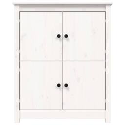 Berkfield Home Sideboard White 83x41.5x100 cm Solid Wood Pine - thumbnail 5
