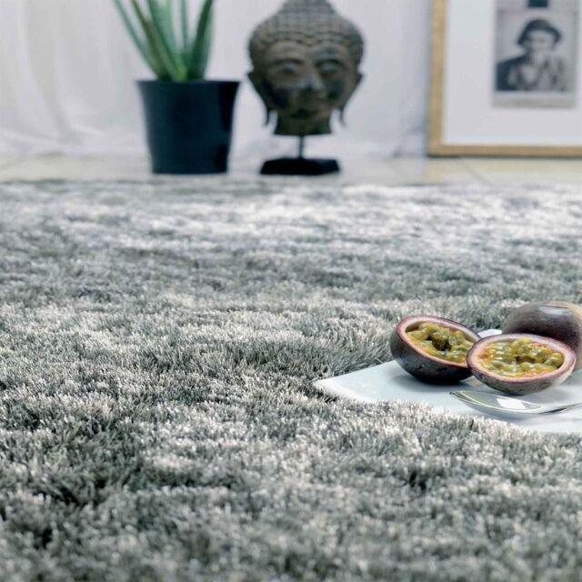 The Rug Shop UK Grey Handmade Modern Easy to clean Plain Rug - Size: 200 cm x 300 cm - image 1