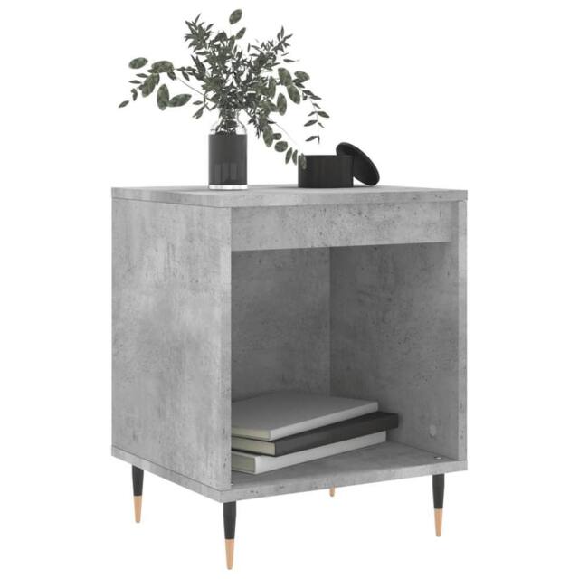 Berkfield Home Modern Bedside Cabinets 2 pcs Concrete Grey 40x35x50 cm Engineere - Size: 40 x 35 x 50 cm - image 1