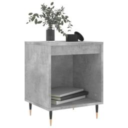 Berkfield Home Modern Bedside Cabinets 2 pcs Concrete Grey 40x35x50 cm Engineere - Size: 40 x 35 x 50 cm - thumbnail 1