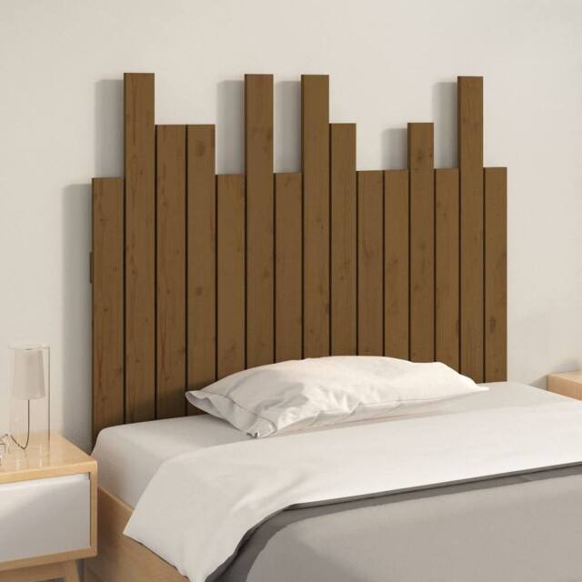 Berkfield Home Wall Headboard Honey Brown 95.5x3x80 cm Solid Wood Pine - image 1