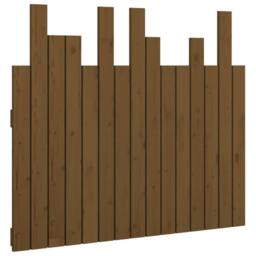 Berkfield Home Wall Headboard Honey Brown 95.5x3x80 cm Solid Wood Pine - thumbnail 3