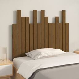 Berkfield Home Wall Headboard Honey Brown 95.5x3x80 cm Solid Wood Pine - thumbnail 1