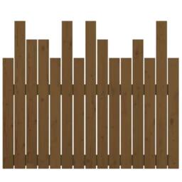 Berkfield Home Wall Headboard Honey Brown 95.5x3x80 cm Solid Wood Pine - thumbnail 5