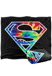 Warner Brothers Superman Logo Officially Licensed Silky Touch Super Soft Throw Blanket 152 x 127 cm in White - thumbnail 2
