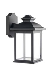 CGC Lighting Lillian Black Rectangle Mounted Outdoor Wall Lantern Light - thumbnail 2