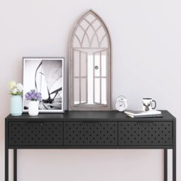 Berkfield Home Mirror Sand 70x30 cm Iron for Indoor Use in Cream
