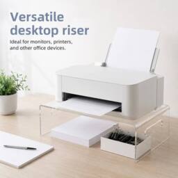 KORVIXA Clear Acrylic Monitor Riser - Size: 0.6m2 - thumbnail 4