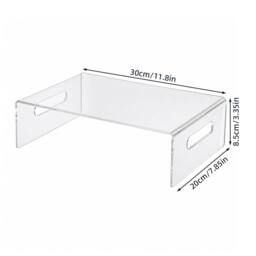 KORVIXA Clear Acrylic Monitor Riser - Size: 0.6m2 - thumbnail 2