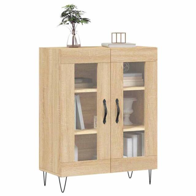 Berkfield Home Sideboard Sonoma Oak 69.5x34x90 cm Engineered Wood in Brown - image 1