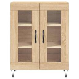 Berkfield Home Sideboard Sonoma Oak 69.5x34x90 cm Engineered Wood in Brown - thumbnail 5
